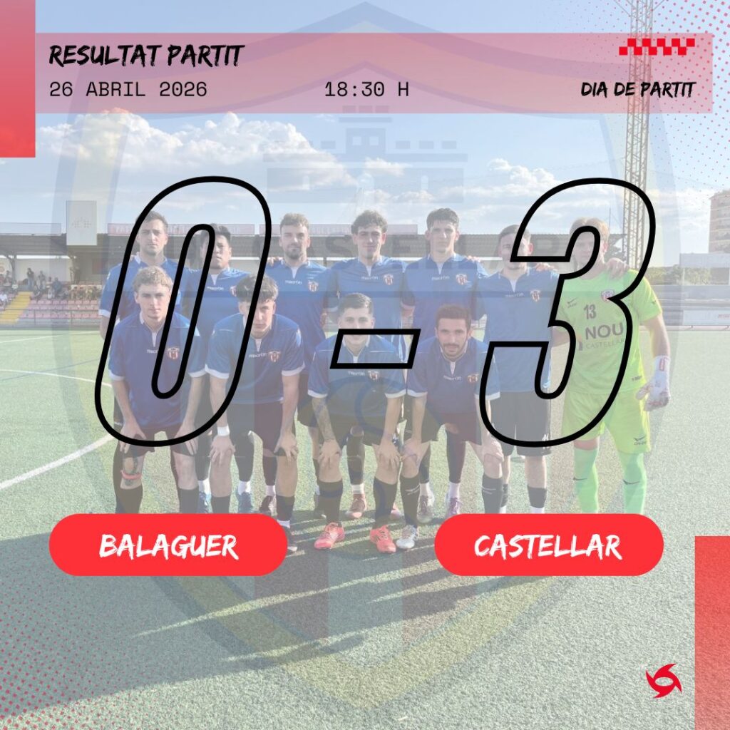 J27 BALAGUER - UE CASTELLAR (0-3) 26-04-2026